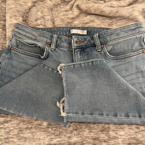 LC Lauren Conrad Light Wash Cropped Jeans